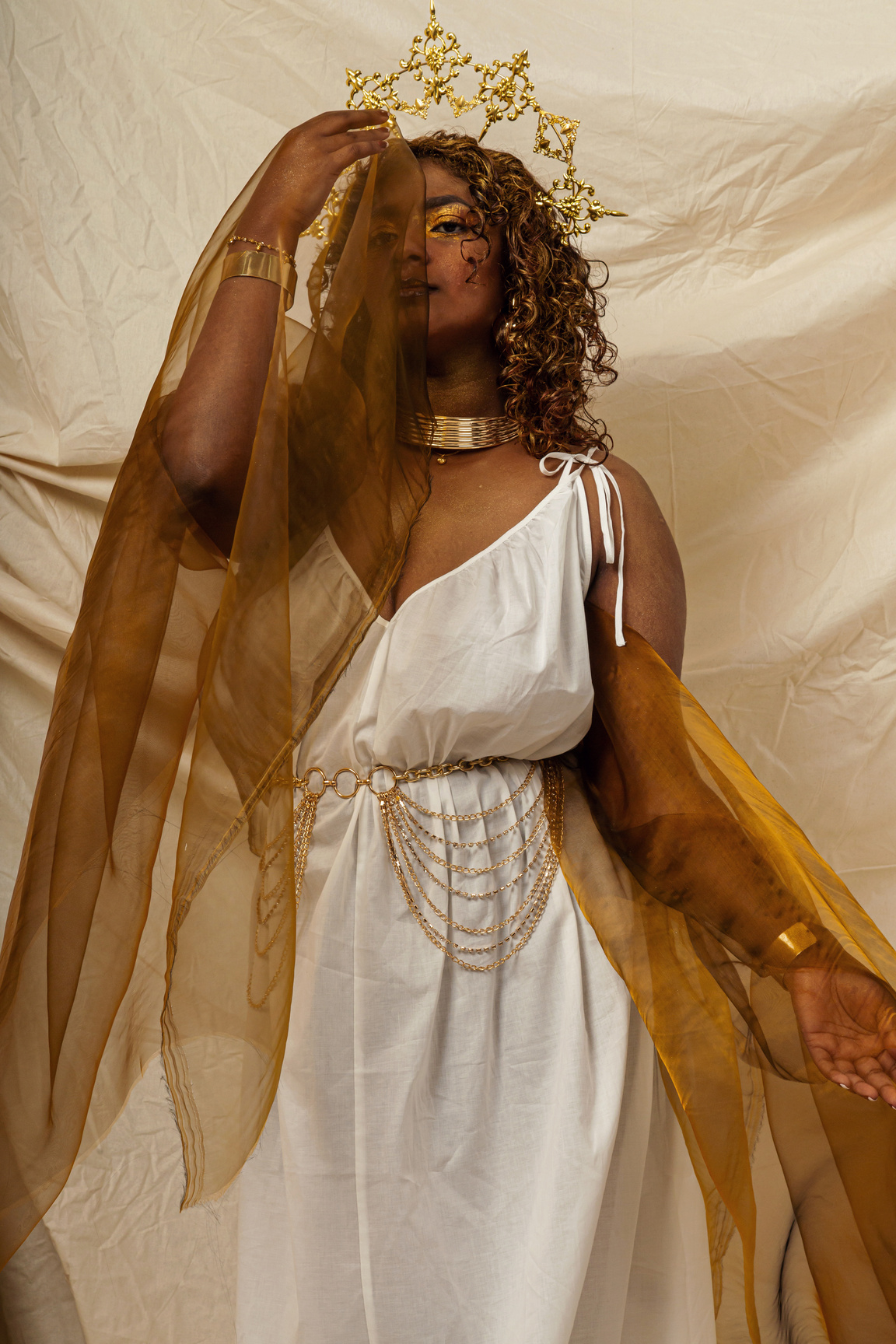 Woman in Goddess Costume